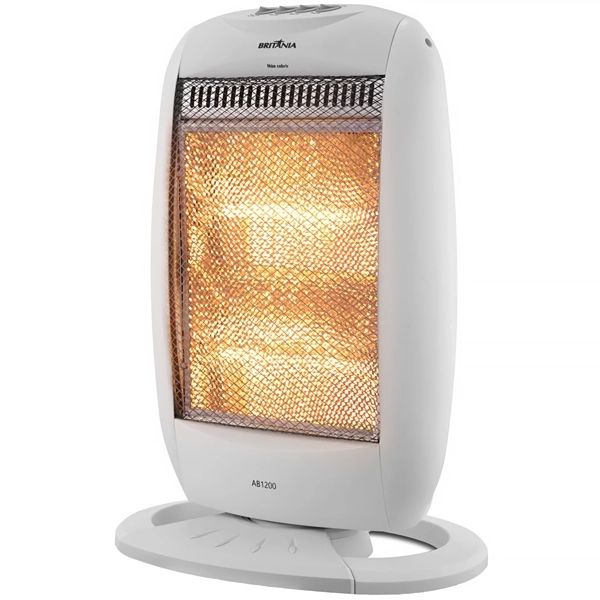 Aquecedor Britânia AB 1200 1.200 watts com Termostato Ajustável 127V ~ 60Hz - Branco