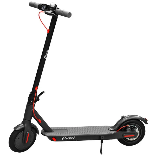 Patinete Elétrico Audisat Electric Scooter MR-3 350 watts Rodas de 8.5" até 25 km h Capacidade 120 Kg - Cinza Preto (1 Mês de Garantia)