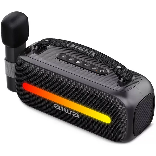 Speaker Aiwa AWSS40BT 24 watts P.M.P.O com Bluetooth Rádio FM USB - Preto