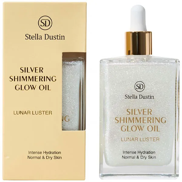 Óleo Corporal Stella Dustin Silver Shimmering Glow Oil Lunar Luster 100 ml