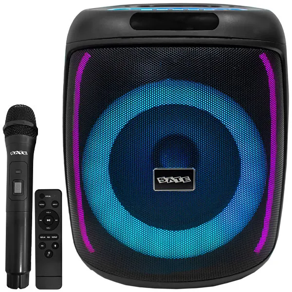 Caixa de Som Satellite AS-L801 160 watts P.M.P.O com Bluetooth USB - Preta
