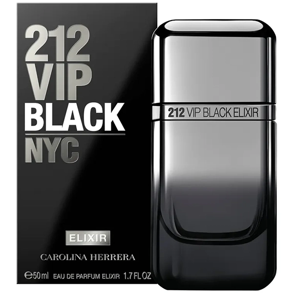 Perfume Masculino Carolina Herrera 212 Vip Black NYC Elixir EDP 50 ml