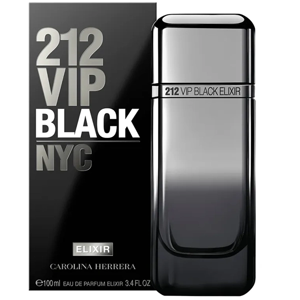 Perfume Masculino Carolina Herrera 212 Vip Black NYC Elixir EDP 100 ml