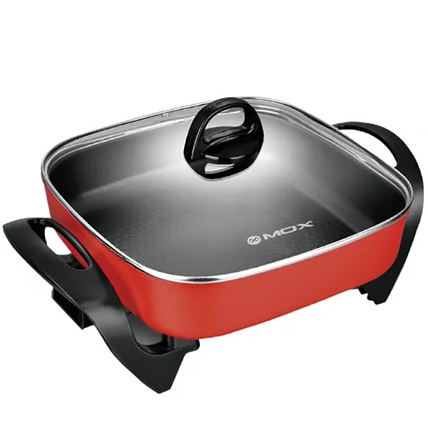 Panela Elétrica MOX MO-KEC02 1.500 watts 220 - 240V ~ 50 60Hz - Vermelho Preto