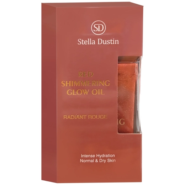 Óleo Corporal Stella Dustin Red Shimmering Glow Oil Radiant Rouge 100 ml