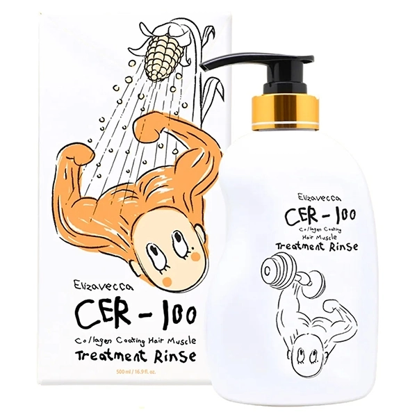 Tratamento Capilar Elizavecca CER-100 Collagen Coating Hair Muscle Treatment Rinse 500 ml