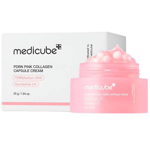 Creme Facial Hidratante Medicube PDRN Pink Collagen Capsule Cream de 55 g