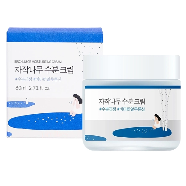 Creme Facial Hidratante ROUND LAB Birch Juice Moisturizing Cream de 80 ml