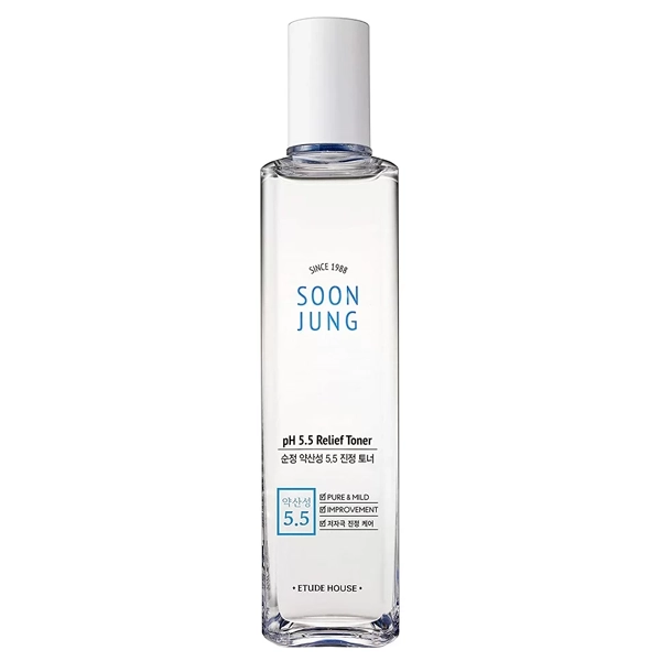 Tônico Facial ETUDE Soon Jung pH 5.5 Relief de 200 ml