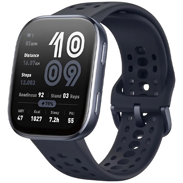 Relógio Amazfit BIP 6 A2435 com GPS Bluetooth - Azul Preto (Anatel)