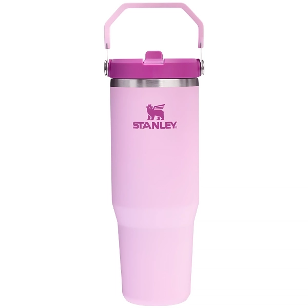 Garrafa Térmico Stanley The IceFlow Flip Straw Tumbler de 887 ml - Cherry Blossom