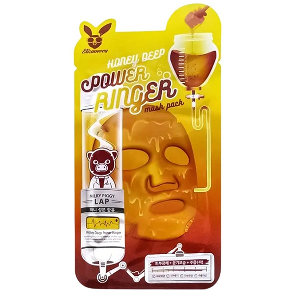 Máscara Facial Elizavecca Honey Deep Power Ringer Mask Honey - 1 Unidade