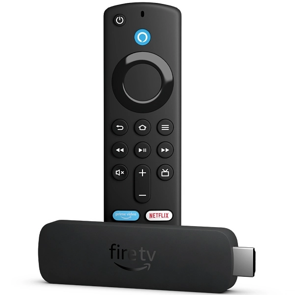 Adaptador para Streaming Amazon Fire TV Stick 4K Select 4K Ultra HD - Preto