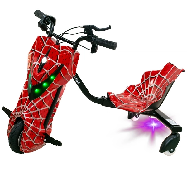 Triciclo Elétrico Audisat TE-8W 8" Bluetooth Speaker - Spider Red (1 Mês de Garantia)