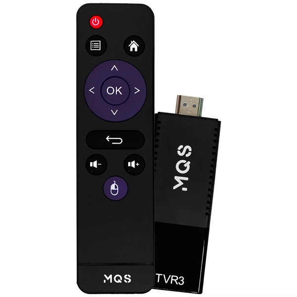 TV Box MQS TVR3 TV Stick 8K Ultra HD de 16GB 2GB RAM - Preto