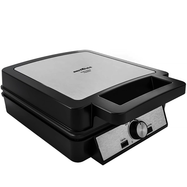 Máquina de Waffles Britânia PWM04A 1.200 watts 220V ~ 50 60Hz - Preto