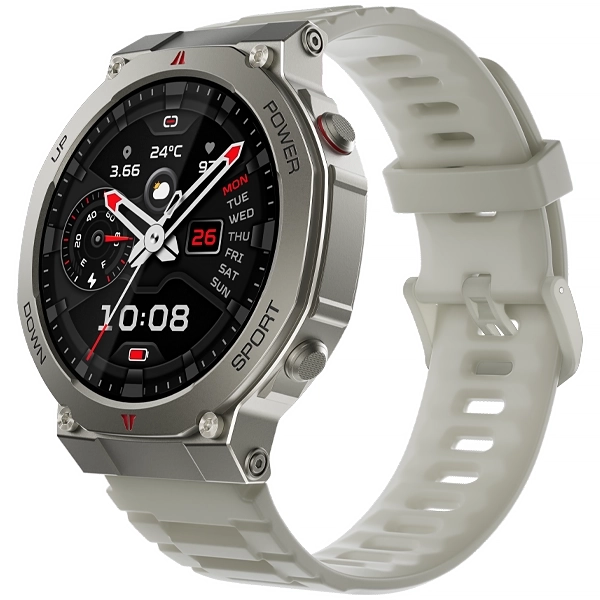 Relógio Black Shark GS3 Ultra BS-W2415 com GPS Bluetooth - Prata Bege (Anatel)