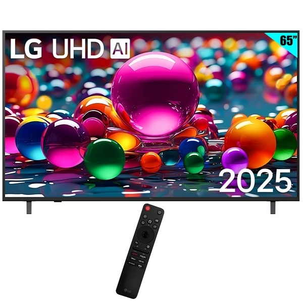 Smart TV LED 65" LG 65UA8050PSA 4K Ultra HD webOS AI ThinQ Wi-Fi Bluetooth com Conversor Digital