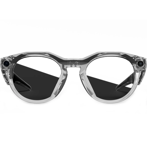 Óculos Inteligente Transitions Oakley Meta HSTN 00W8002 com Câmera e Speaker - Clear Grey