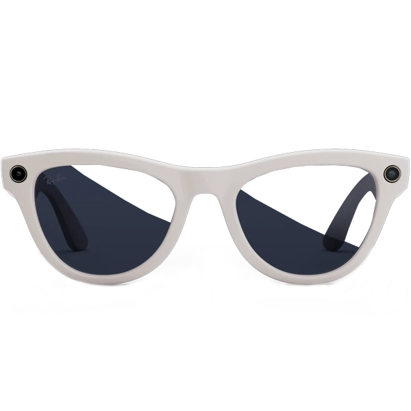 Óculos Inteligente Transitions Ray Ban Meta Skyler (Gen 2) RW4014 com Câmera e Speaker - Shiny Chalky Grey Sapphire