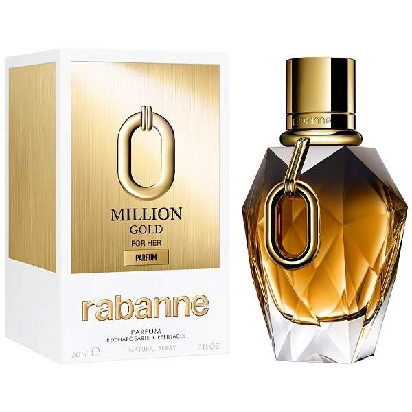 Perfume Feminino Paco Rabane Million Gold For Her Parfum 50 ml + Brinde