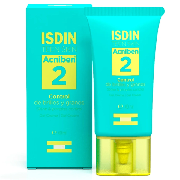Creme Facial Hidratante Isdin Acniben 2 Shine & Pimples Control de 40 ml