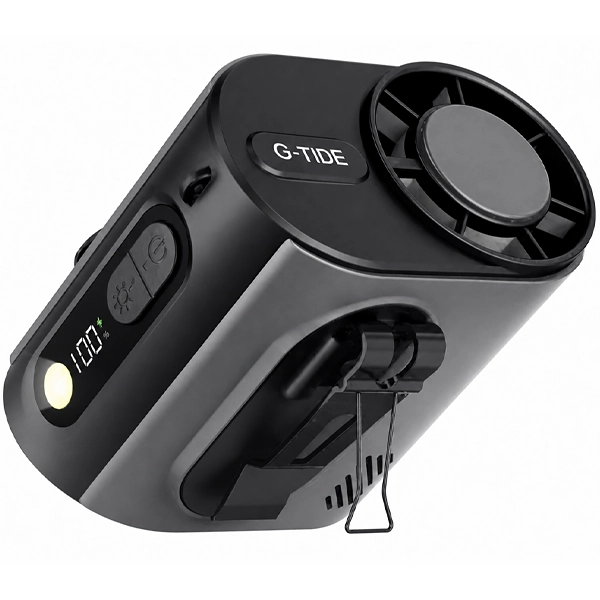 Mini Ventilador G-TiDE FW02 5 Pás Recarregável - Cinza
