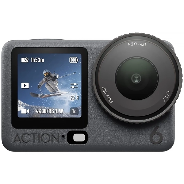 Câmera de Ação DJI Osmo Action 6 Standard Combo AC006 Anatel 8K - Preta
