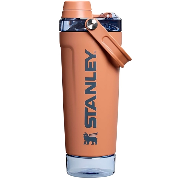Garrafa Térmica Stanley Activate Shaker Bottle de 591 ml - Marrom