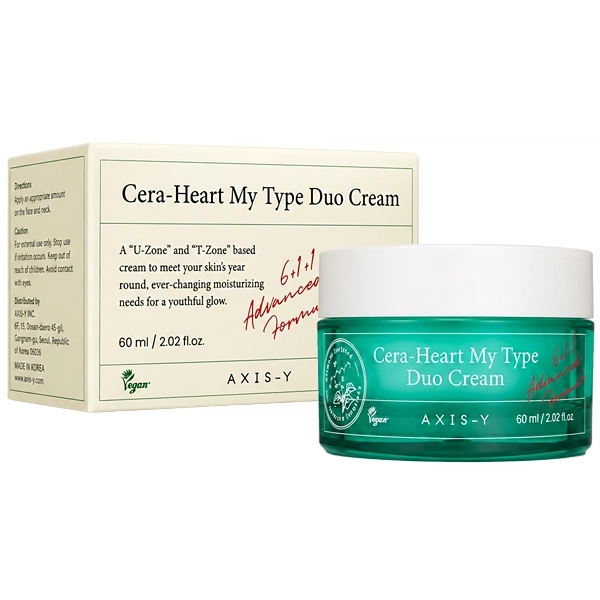 Creme Facial Hidratante Axis-y Cera-Heart My Type Duo 60ml