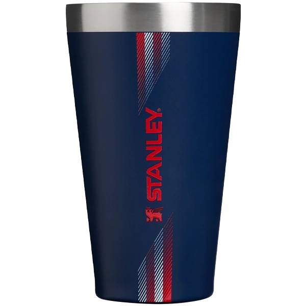 Copo Térmico Stanley The Stacking Pint 473ml - Team Navy Red