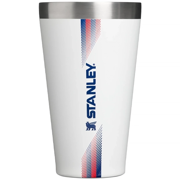 Copo Térmico Stanley The Stacking Pint 473ml - Team White Dark Blue