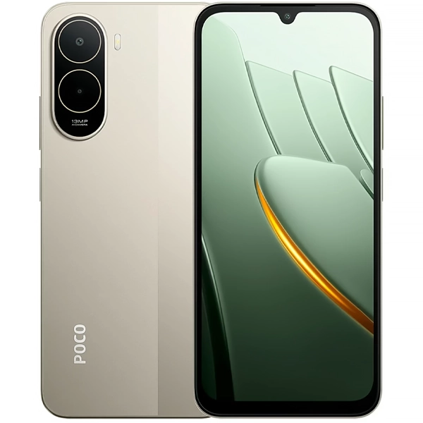 Celular Xiaomi POCO C81 Pro Dual SIM de 128GB 4GB RAM de 6.9" 13MP 8MP - Dourado (Global) (Caixa Feia)