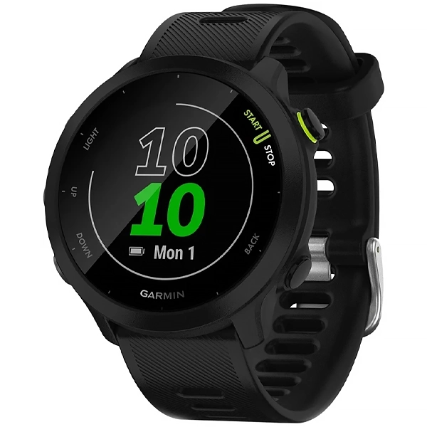 Relógio Garmin Forerunner 55 010-02562 com GPS Bluetooth - Preto (Inglês)
