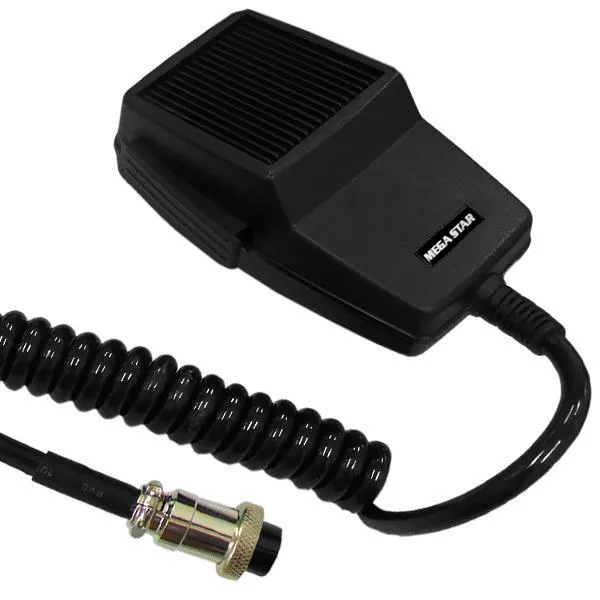 Microfone PTT para Rádio PX MegaStar 4 Pinos - Preto