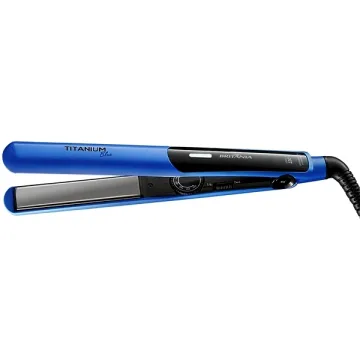 Chapinha para Cabelo Britânia Titanium Blue 220 °C Bivolt - Azul Preta