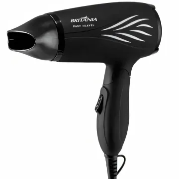 Secador de Cabelo Britânia Easy Travel 1.000 watts Bivolt - Preto