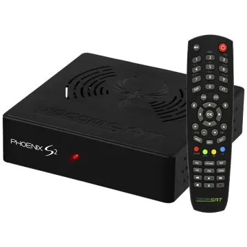 Receptor FTA Tocomsat Phoenix S2 Full HD com Wi-Fi - Preto