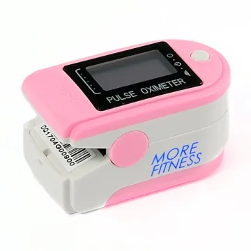 Oxímetro More Fitness MF-417 para Dedo a Pilha - Rosa Branco