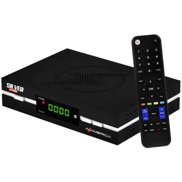 Receptor FTA Azamerica Silver GX PRO 4K Ultra HD com Wi-Fi - Preto