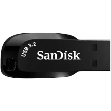 Pendrive de 256GB SanDisk Ultra Shift SDCZ410-256G-G46 USB 3.2 - Preto