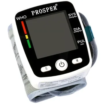 Aparelho de Pressão Digital para Pulso Prosper P-4509 Tela LCD - Branco