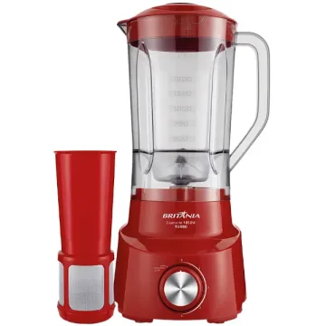 Liquidificador Britânia Diamante 800 1.050 watts 2.6 Litros 4 Velocidades + Pulsar 220V ~ 50 60 Hz - Vermelho