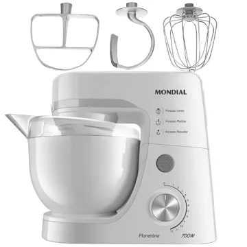 Batedeira Mondial BP-03-W 12 Velocidades 700 watts 220V ~ 50 60 Hz - Branca