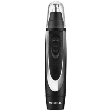 Depilador Nasal Mondial TR-01 a Pilha - Preto Prata