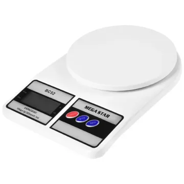 Balança Digital para Cozinha MegaStar BC52 para até 10 kg - Branca