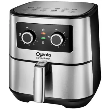 Fritadeira Elétrica Quanta Family Snack QTAF500 1.700 watts 5.5 Litros 220V ~ 50 60 Hz - Preta Prata