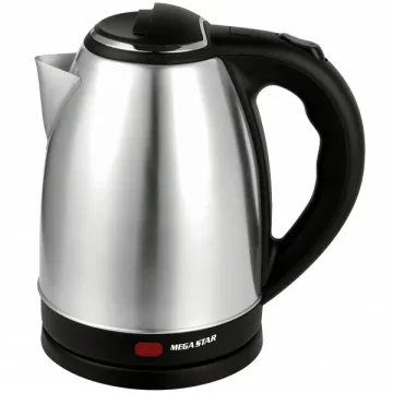 Jarra Elétrica MegaStar TM9606B 1.500 watts 2 Litros 220 - 240 V ~ 50 60 Hz - Prata Preta
