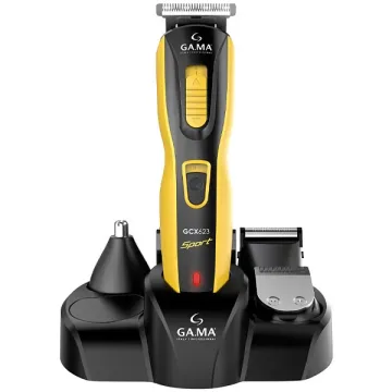 Aparador de Pelos GAMA GCX623 Sport Recarregável - Amarelo Preto
