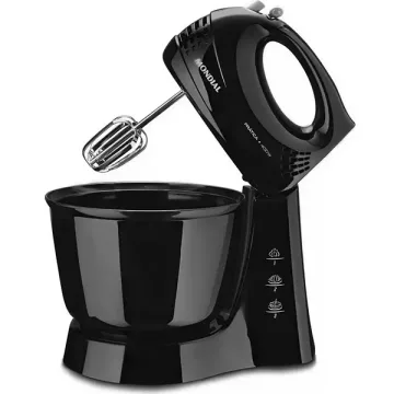 Batedeira Mondial Pratica B-44-B 3 Velocidade + Turbo 400 watts 220V ~ 50 60 Hz - Preta